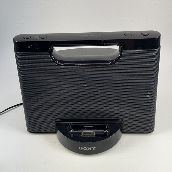 Sony RDP-M5IP Portable Black Speaker System for iPod and iPhone No Remote Tested